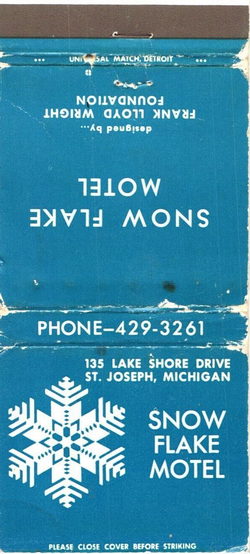 Snow Flake Motel - Matchbook (newer photo)